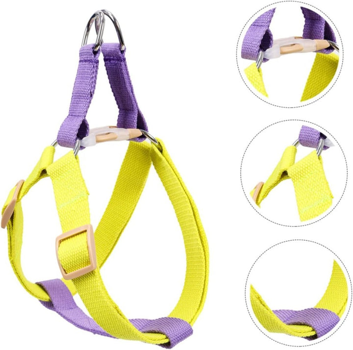 Dog Harness And Leash No Pull Nylon Pet Leashes For Small Dogs French Bulldog Chihuahua Lead Leash And Collar Set For Yorkies 
